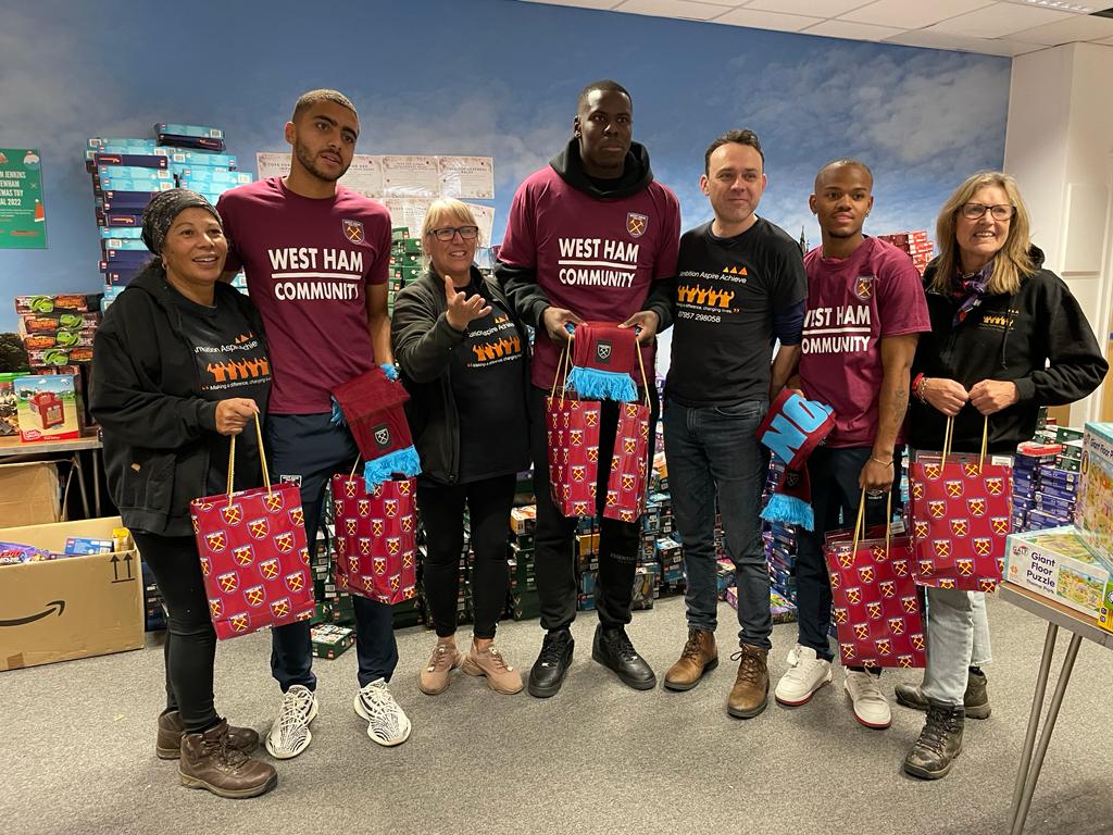 West Ham Players & Volunteers - Kevin Jenkins Toy Appeal
