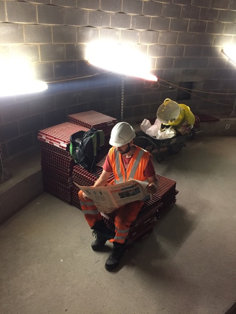 Jamie reads his favourite comic